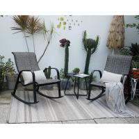 Mecedor de Patio, Resistente a la Intemperie, Ligero, Sillón Relax para Interior, Exterior(Azul, 3PC) - details 27