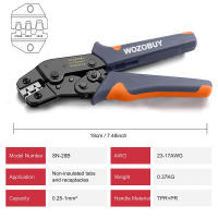 Alicates de Sujetación WOZOBUY SN-48B de Precisión Alta 0.5-2.5mm Herramientas Eléctricas para Coche con Terminales de Cable de 2.8 4.8 6.3 - details 1