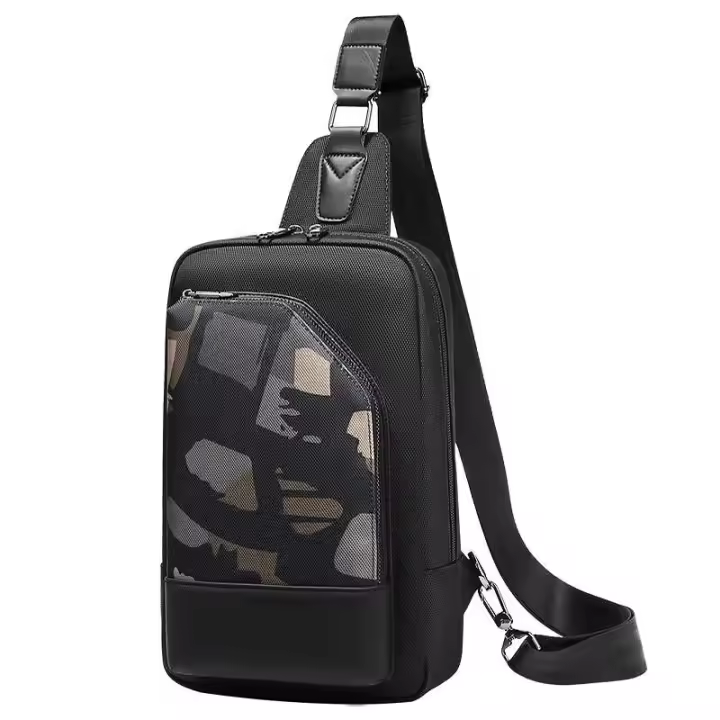 Nuevo bolso cruzado impermeable para hombre al aire libre con hombro de moda de camuflaje - 1