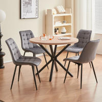 EGOONM, un juego de 4 sillas de comedor de terciopelo, patas de Metal, silla moderna y cómoda para cocina, dormitorio, sala de estar, muebles para el hogar - details 8