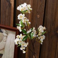 Flores artificiales elegantes de Begonia, simulación de tacto Real realista, flores de Malus, flores falsas hechas a mano, decoración de jardín al aire libre - details 11
