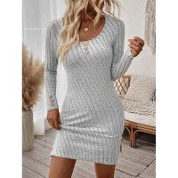 Vestidos de temperamento simple y elegante para mujeres con faldas cortas delgadas - details 1