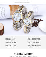 Reloj de pareja de cuarzo con banda elástica para hombre y mujer con esfera grande y puntero digital de mediana edad y ancianos - details 12