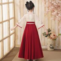 Disfraz súper inmortal para niñas Hanfu chino Tang, vestido de elemento Han, primavera y otoño, verano antiguo para niñas pequeñas - details 0