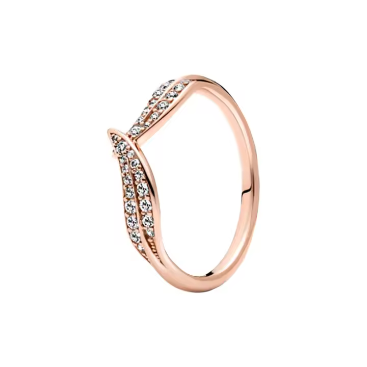 Caliente 100% libélula Margarita hoja Rosa moda circón ajuste Pandora anillo femenino encanto joyería regalo - 1
