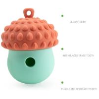 Juguetes interactivos para perros, bolas para masticar, dispensador de alimentos de silicona, Bola dispensadora de golosinas, Limpieza de dientes duradera, juguetes para la dentición del cachorro - details 4