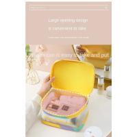 Bolsa De Maquillaje Grande Y Resistente Al Agua Con Capa Templada Bolsa De Lavado Portátil Para Almacenamiento De Cosméticos Bolsa De Viaje - details 3