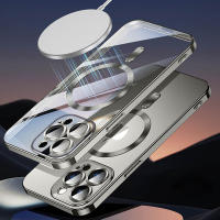 Funda protectora transparente para teléfono, Cubierta de chapado magnético, Agujero fino, iP16, 15, 14, 13 - details 7