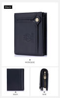 Cartera de Cuero Genuino SCHLATUM para Hombres Piel de Vaca de Capa Superior Vintage - details 10