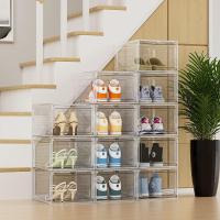 Cajas de Zapatos de Plástico Transparente 12 Cajas de Almacenamiento Apilables para Mujeres/Hombres - details 6