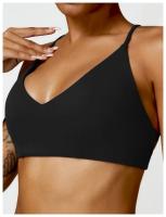 Sujetador de mujer con correa cruzada sujetador de yoga transpirable entrenamiento sexy espalda hermosa top de fitness - details 33