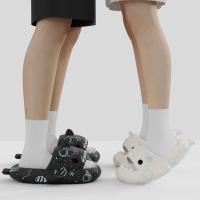Zapatillas de sandía para hombre y mujer, chanclas planas informales con dibujos animados de tiburón Eva, Chanclas de playa, novedad de verano - details 28