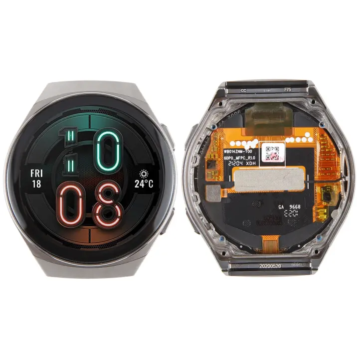 Pantalla LCD original y ensamblaje completo del digitalizador con marco para Huawei Watch GT 2e HCT-B19 (gris) - 1