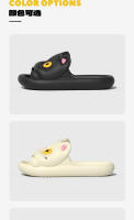 Lindo gato de la suerte de dibujos animados zapatillas de verano nuevo interior hogar baño baño gato sandalias - details 11