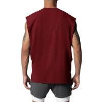 Camiseta de Deportivo sin Mangas Transpirable para Hombres Corte Lateral Abierto de Verano - details 11