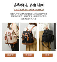 Mochila de lona vintage para mujer, mochila de viaje informal de gran capacidad, mochila escolar para estudiantes universitarios - details 7