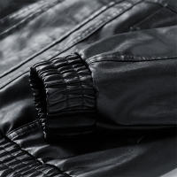 Chaquetas de cuero versátiles y holgadas para hombre, estilo casual, sencillo, sólido, para primavera y otoño, con solapa, cómodas, cortavientos, nueva moda. - details 12