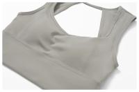 Ropa interior deportiva con espalda cepillada para mujer, sujetador de Yoga antigolpes, camisetas sin mangas transpirables de secado rápido para correr, entrenamiento, ocio y Fitness - details 22