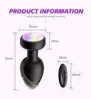 Control remoto inalámbrico para masturbación, vibración colorida en el patio trasero, diversión compartida entre hombres y mujeres, anal luminoso - details 6