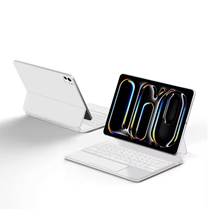 AJIUYU-Teclado mágico para iPad Pro, 11 pulgadas, M4 2024, magnético, iPad Pro 11, retroiluminación, español, Teclado inteligente, funda Folio - 1