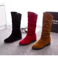 Ots de tacón informal de media varilla para mujer, punta redonda, terciopelo mate, otoño e invierno, nuevo - details 13