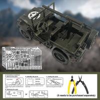Piececool-Kits de construcción de modelos Willys MB SUV, rompecabezas de Metal 3D, Juguetes DIY, Jiasaw para adolescentes, regalo de cumpleaños, 221 Uds. - details 3