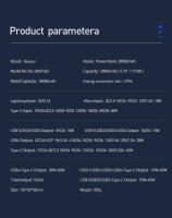 Baseus Power Bank 30000mAh Cargador portátil PD 65W Micro USB Para smartphones, portátiles y tablets bateria externa móvil - details 17