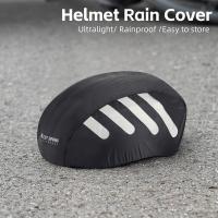 Gorros de bicicleta con cordón, cubierta de lluvia con tira reflectante, a prueba de viento, impermeable, Universal para cascos de ciclismo - details 1