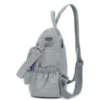 Mochila Mujer Casual Bolso Mochila Antirrobo Impermeable Nylon Mochila Escuela Multifuncional Gran Capacidad Bolso Bandolera Mochila de Viaje, Gris - details 3