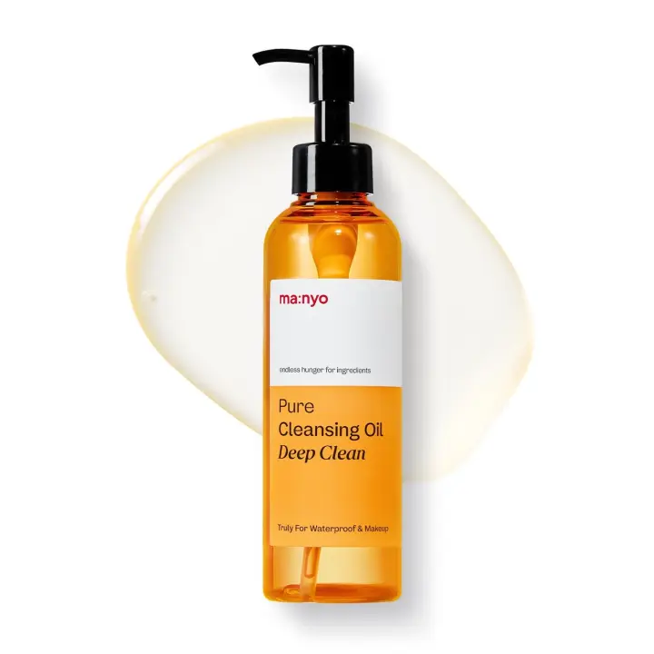 MANYO FACTORY Aceite de limpieza puro 6.7 fl oz (200 ml) Limpiador facial coreano, derretimiento de puntos negros, eliminación de maquillaje diario con argán - 1