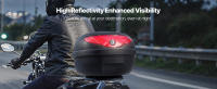 SucceBuy Maleta superior para motocicleta, caja trasera de motocicleta de material PP duradero universal con panel reflectante - details 4