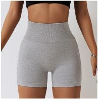 Shorts de Yoga de Cintura Alta Leggings de Fitness sin Costuras para Mujer - details 9