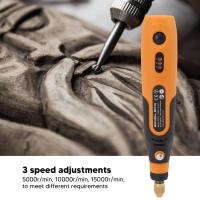 Kit de Herramientas Rotativas Taladro Eléctrico Sin Cable con Control de Velocidad Variable - details 2