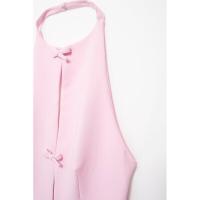 BUNO-Chaleco con lazo y espalda descubierta para mujer, Top calado sin mangas con cuello Halter, falda ajustada elegante, camisetas sin mangas femeninas Y2k, Top corto para oficina - details 7