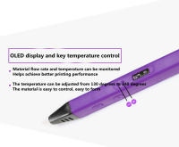 Bolígrafo de pintura 3D para niños, pantalla OLED, Control de velocidad continuo, ajuste de temperatura, 1,75mm - details 1