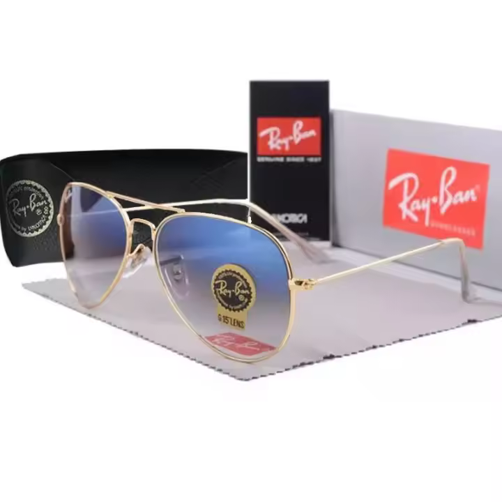 Gafas de sol de vidrio templado 3026 para hombres y mujeres, gafas de rana para conducir, gafas de sol piloto UV, gafas de sol para diversas ocasiones como ropa informal, deportes, fiestas en la playa, etc. - 1