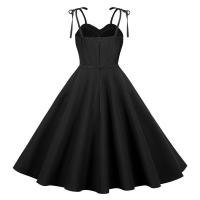 Vestido de fiesta midi sin tirantes de verano para mujer, liso, ajustado, línea A - details 18