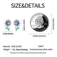 Pendientes de plata de ley 925 para mujer, aretes con forma de libélula y pájaro, joyería fina para boda, novedad - details 42