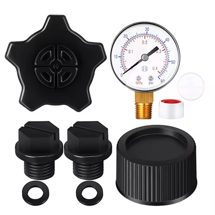 Reemplazo de manómetro ECX270861, tapa de drenaje para SX180LA, tapa de drenaje con junta para SX180HG, tapón de tubería de bomba SPX1700FG - 1