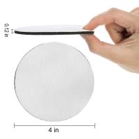 60 Pack Sublimation Blank Coaster, Round Sublimation Blank Cup Mat, Rubber Heat Transfer Press Cup Coaster, 4 Inches - details 5