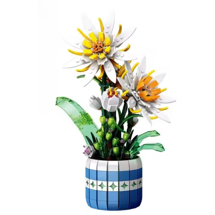 Juego de construcción de flores Epiphyllum, juguetes de construcción de bonsái botánico de flores para adultos, ideales para exhibición (835 piezas) - 1