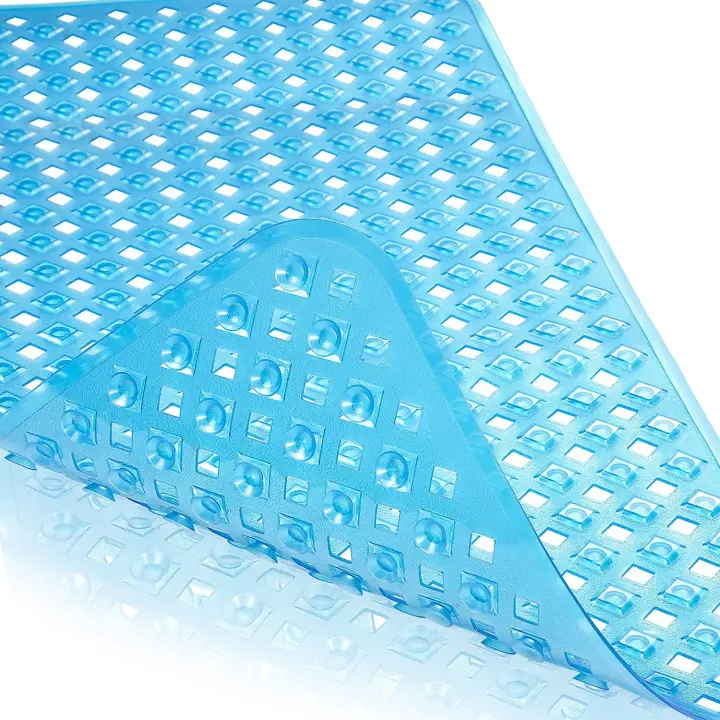 Anti-Slip and Skin-Friendly Bath Mat, 88x40cm, incl. Hooks  BPA-Free Bath Mat  Mould-Resistant and Machine Washable Bath Mat  Bath Mat - 1