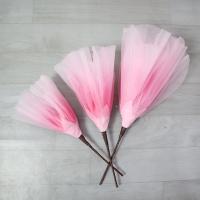 Flores de rosas artificiales de 40cm, cabeza de flor grande, pétalos esponjosos 3D, flores falsas, paisajismo de boda, flor de hilo de gasa gigante - details 8