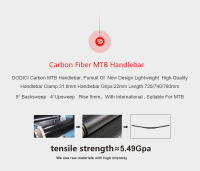 Manillar de Carbono DODICI para MTB Manillar Plano o de Crecimiento 31.8*720/740/760mm - details 2