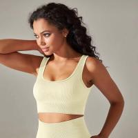 Sujetadores deportivos sin costuras para mujer, ropa interior a prueba de golpes para correr en el gimnasio, top corto, sujetador de yoga transpirable - details 29