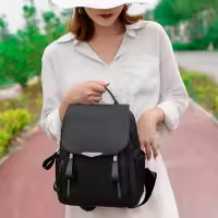 Mochila Oxford de moda para mujer, bolso de hombro impermeable, informal, de gran capacidad, para ir de compras, de viaje, escolar - details 8