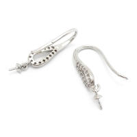 Latón color oro de 18 quilates, compatible con cuentas de medio agujero con ganchos de medio pasador para pendientes, joyería de alta calidad, accesorios para manualidades. - details 53