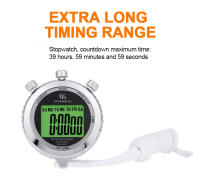 Timer Digital De Precisión YS-528L Metal Completo 0.01s Reloj De Cronometraje Profesional Portátil Con Luz Para Deportes Y Entrenamiento - details 1