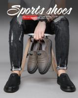 Mocasines de exterior de alta calidad, cómodos, modernos, suaves, clásicos, antideslizantes, hechos a mano, zapatos informales para hombre hechos de piel de vaca. - details 2