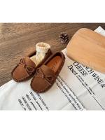 Mocasines planos de tela con lazo Simple para niños, zapatos de princesa de estilo minimalista, antideslizantes y resistentes al desgaste, novedad de 2024 - details 6